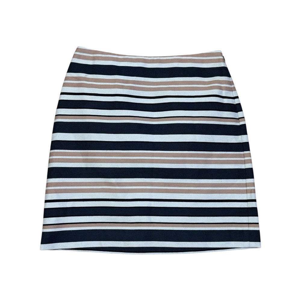 Loft Striped Tan and Black Women's Skirt
